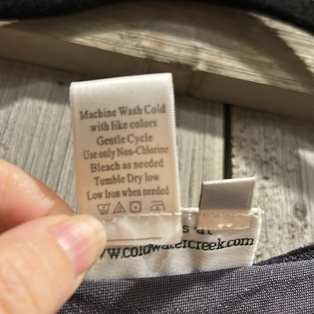 Coldwater Creek Velvet Tank Top in A Gunmetal Color - Picture 3 of 3